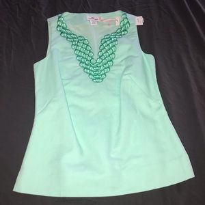 Vineyard Vines Mint Aquamarine Sleeveless Top 0